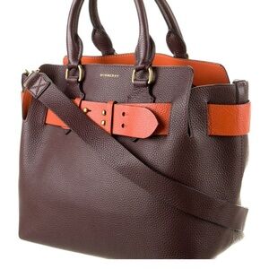 Burberry Brown and Orange Satchel